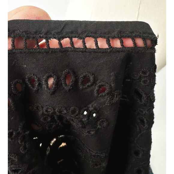 Ralph Lauren Womens Embroidered Crochet Shirt 3X Short Sleeve Boho Lightweight - Picture 9 of 9